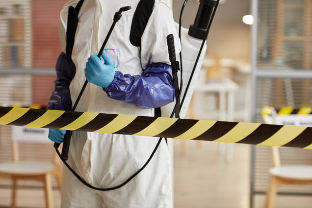 Professional Biohazard Cleanup technician working in Random Lake, WI